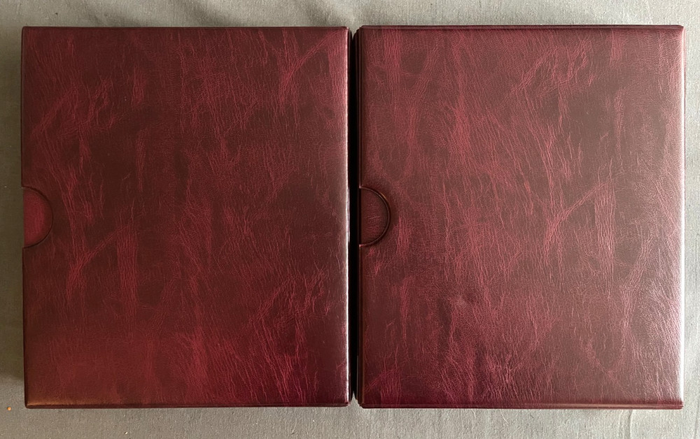 Royal Mail FDC albums with slipcases and 20 inserts x 2