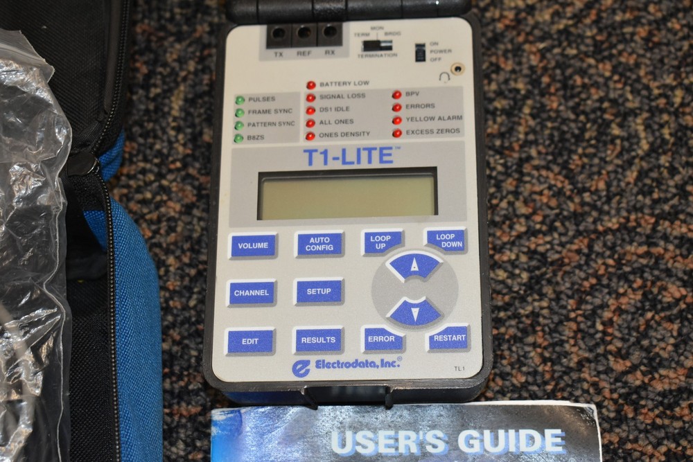 Electrodata T1-Lite Communication Test Set Line Tester W/ Accessories