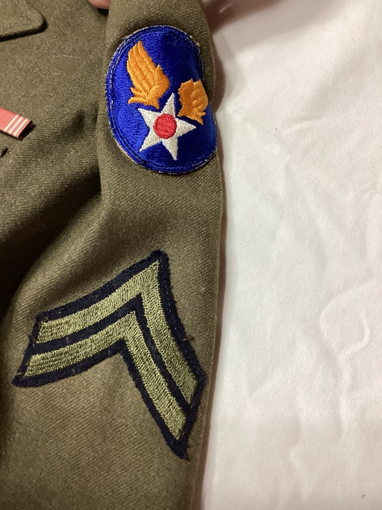 WW2 Uniform Jacket Rank, Ribbons & Patch 38 EXL