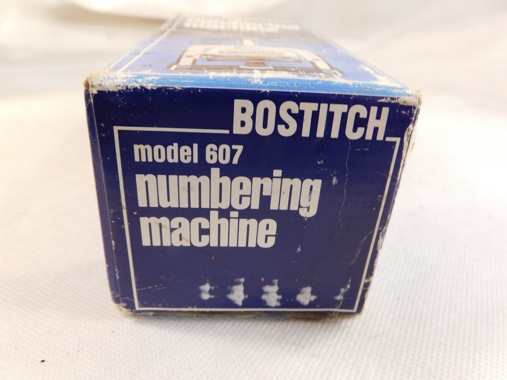 Bostitch Model 607 Numbering Machine