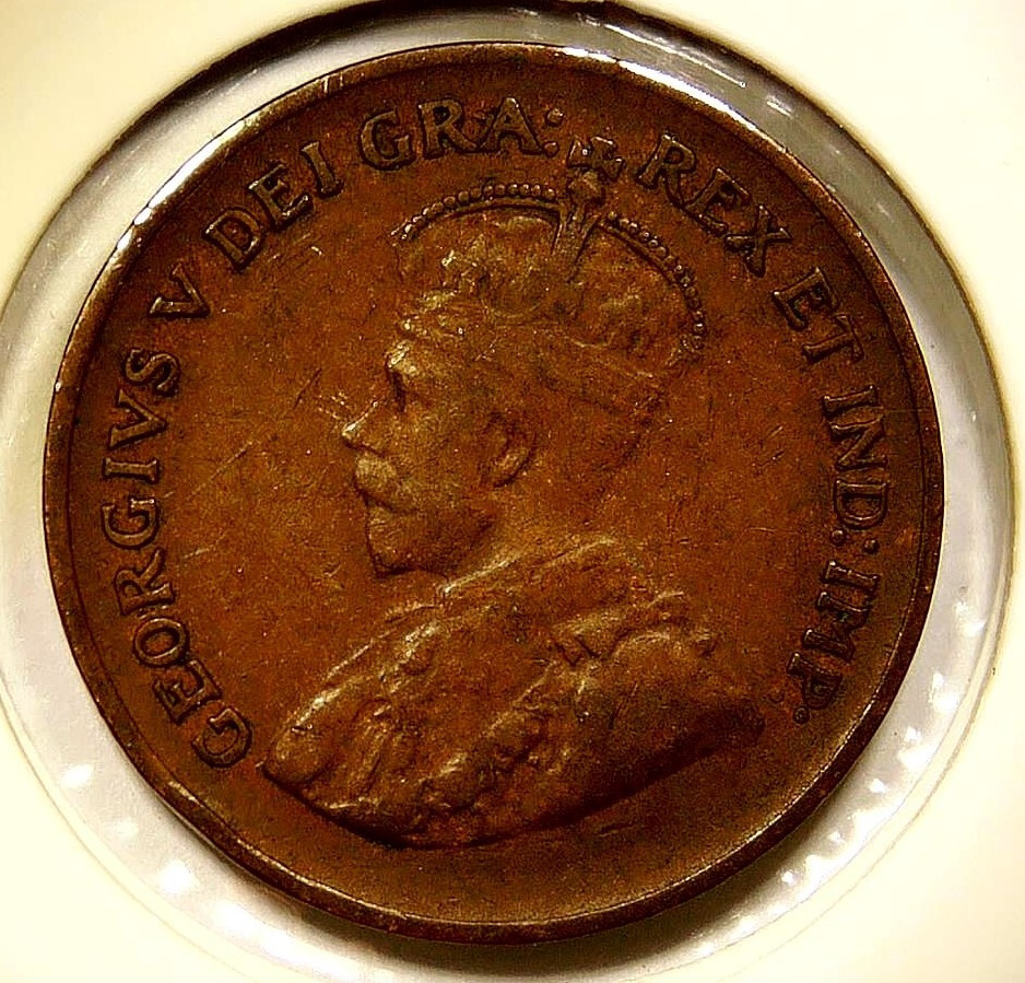 1934 Canada Small Cent King George V