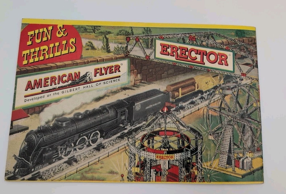 Gilbert Erector Set 1954 How To Make 'Em Instruction Manual Book