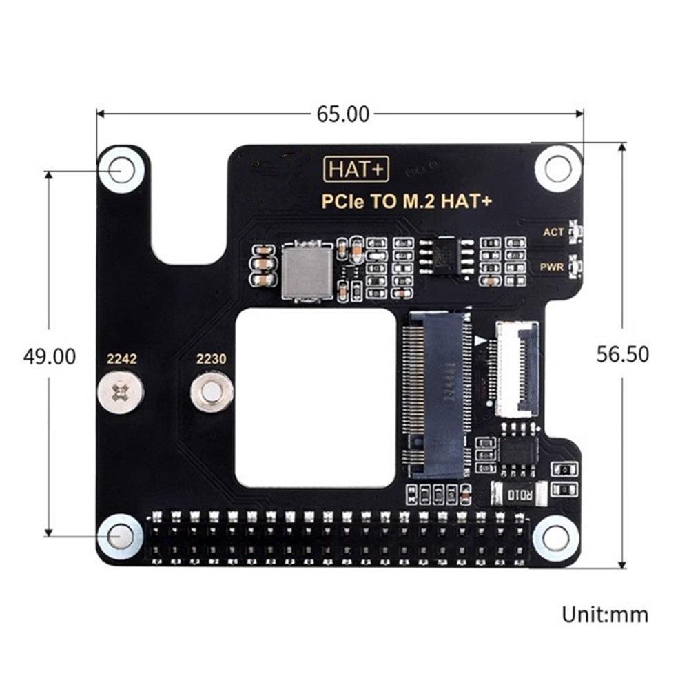 For Raspberry Pi 5 Generation Pcie To M.2 Adapter Board Nvme Protocol SSD