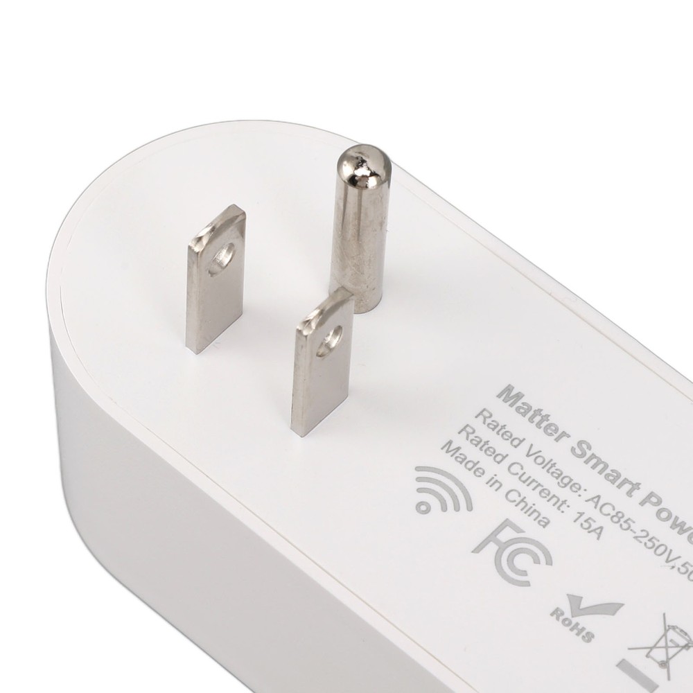 For Matter Smart Socket Mini 15A For Matter WiFi Smart Plug US Plug AC US