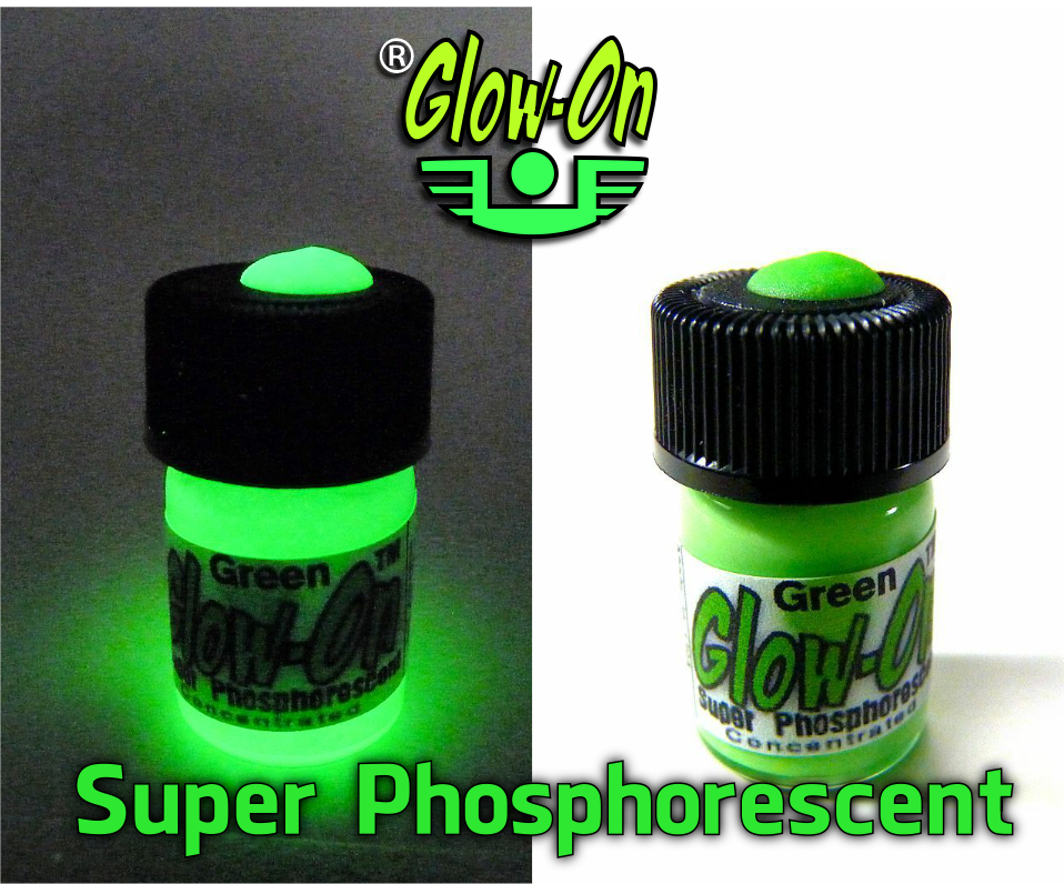 Glow-On GREEN Glow Paint For Gun Sights, Fishing Lures 2.3 ml vial, Bright!