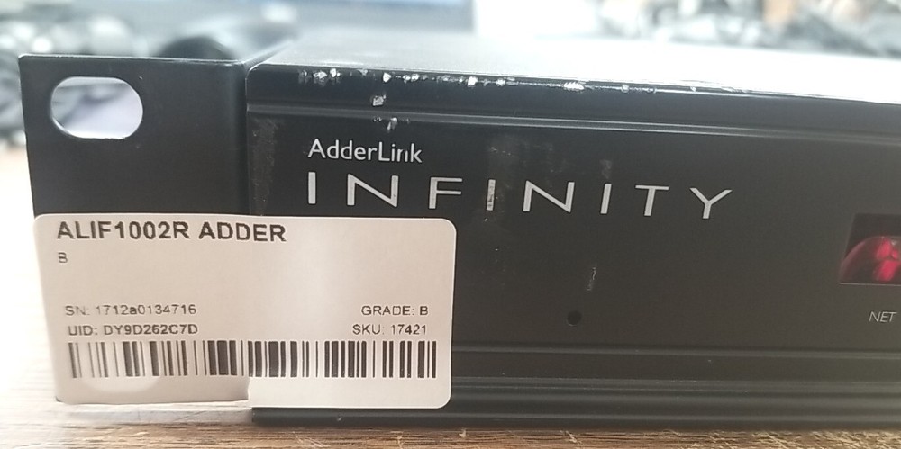 ADDER ALIF1002R INFINITY RX Receiver. *READ⬇️*