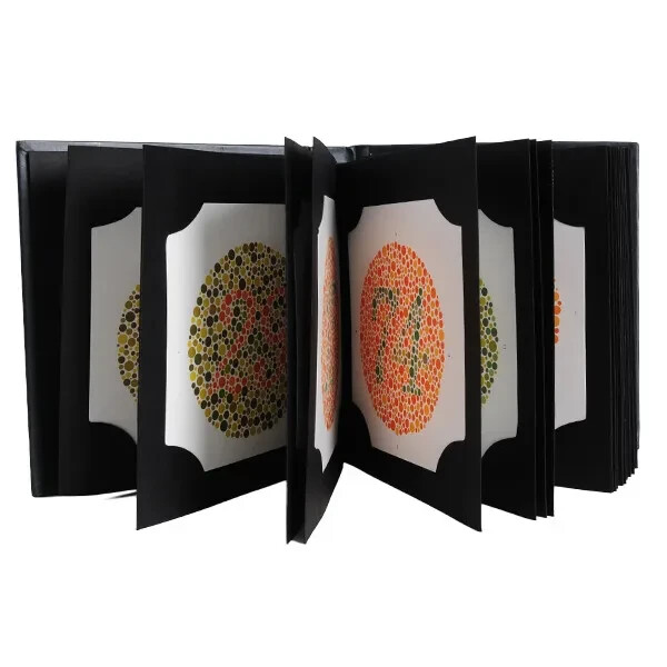 24 Plate Ishihara Test Book for Color Blindness Testing