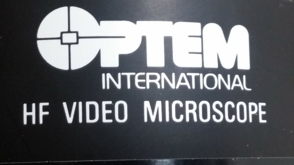 Optem 25-81-01 HF Video Microscope w/ CCD Camera, Power Supply & Cable