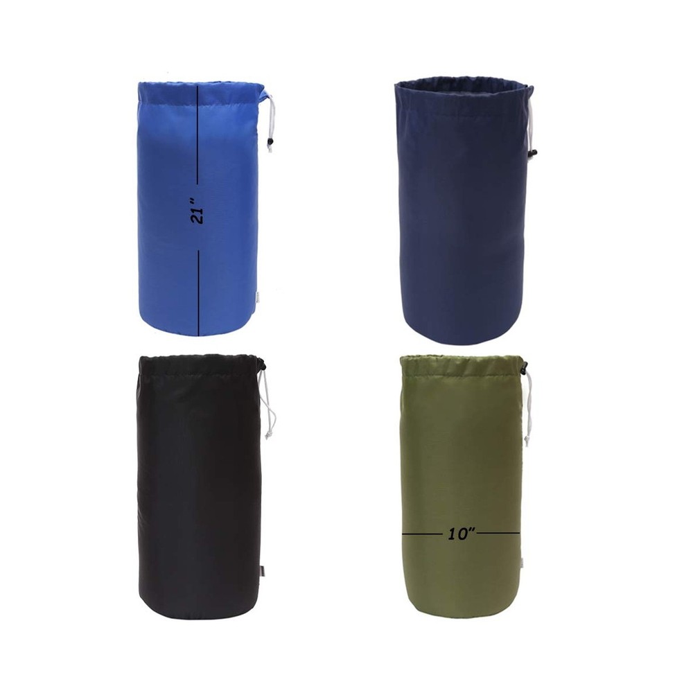 Durable Drawstring Water Resistant Dust Flap Stuff Sack Bag 4-Pack Large