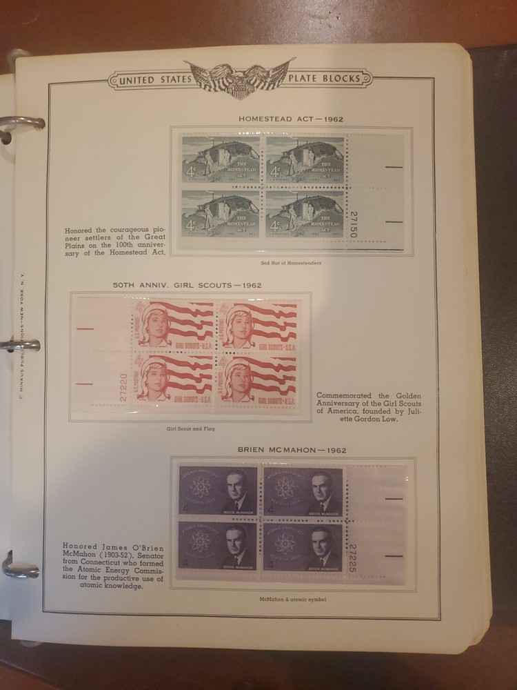 American Plate Block Minkus Album Volume IV 1961 To 1970 146 Plate Blocks MNH