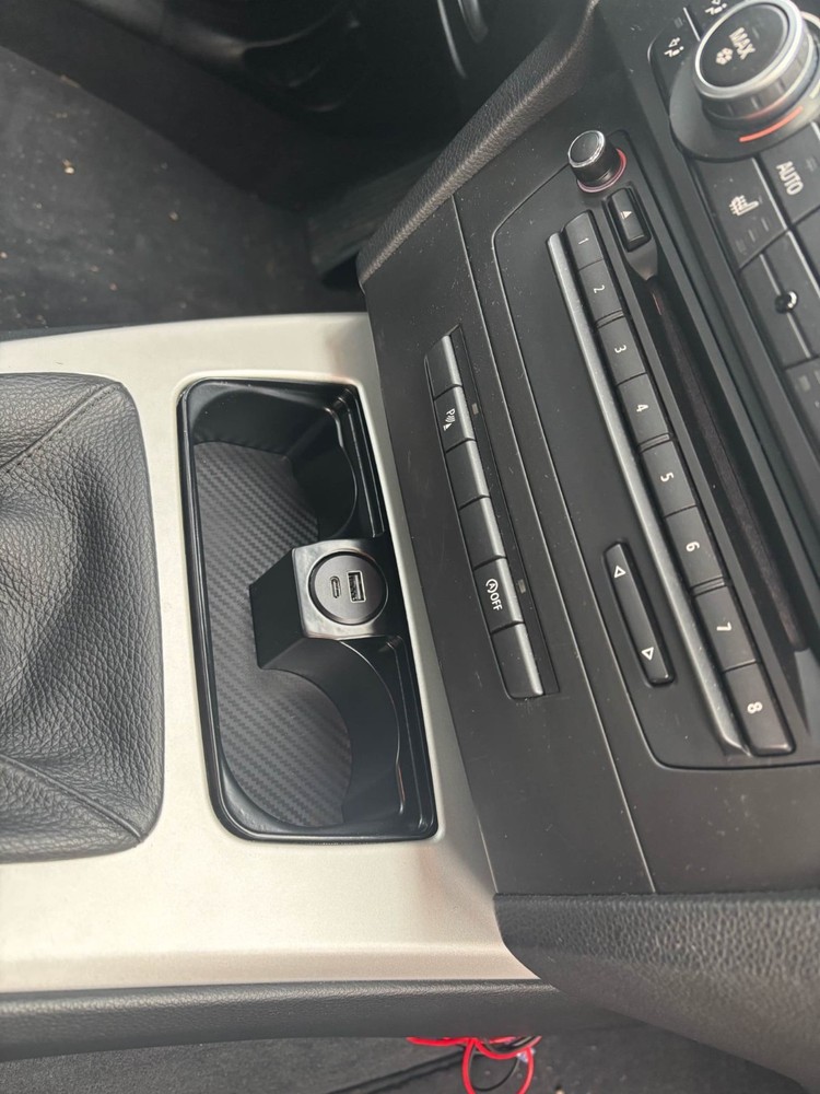 BMW e90 e91 e92 e93, Dual Cup Holder Smoker Package Insert, 3D Printed in PETG