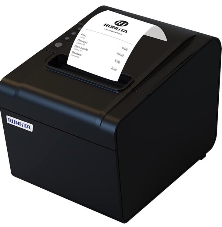 Rongta POS Printer, 80mm USB Thermal Receipt Printer, Restaurant Kitchen Printer