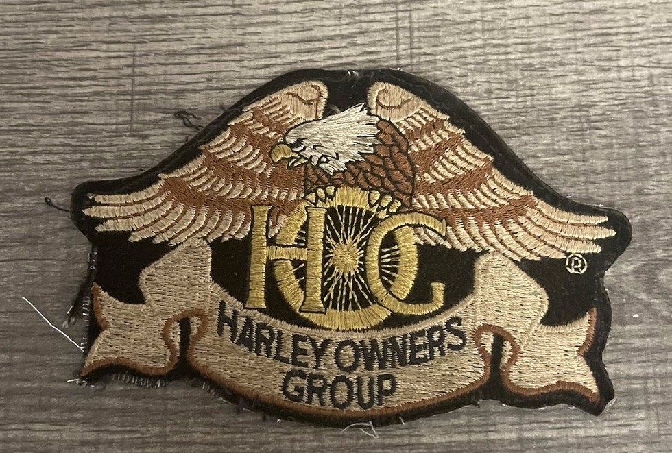 Harley Davidson Owners Group Patch Embroidered Eagle
