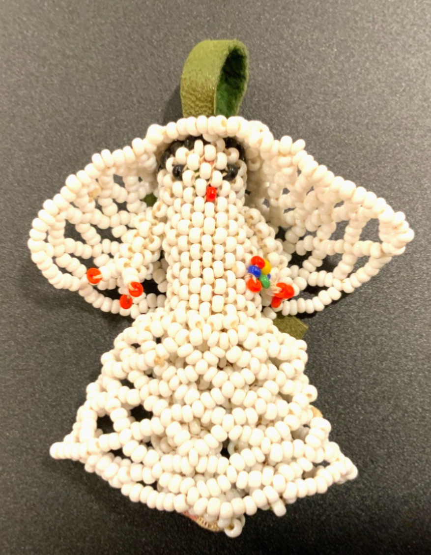 Zuni(?) Beaded Doll - Mid 20th Century - 2.5” -