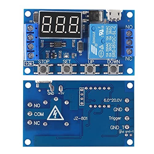 DC 6-30V Timer Relay Programmable Delay Relay Module Cycle Timer with LCD 10pcs