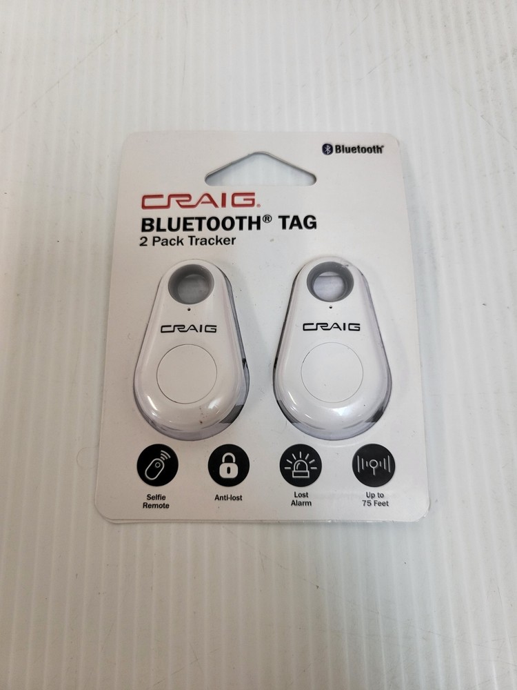 CRAIG 2 Pack Tracker Tags Bluetooth Tag - CAC376BUN