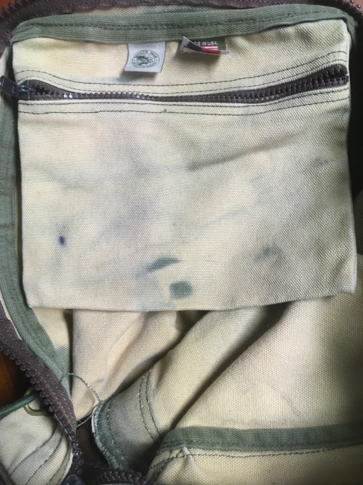 Duluth Pack Canvas Backpack Leather Straps USA Vintage