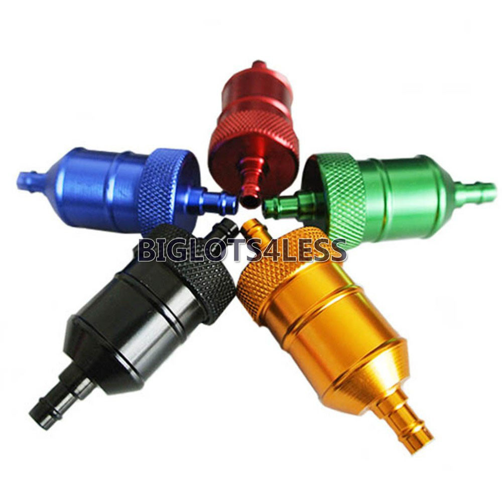 NEW 49CC 60CC 80CC MOTORIZED BICYCLE SCOOTER INLINE CNC ANODIZED FUEL FILTER
