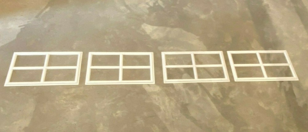 4 Amarr Stockton White Replacement Inserts for Short Panel Amarr Garage Doors