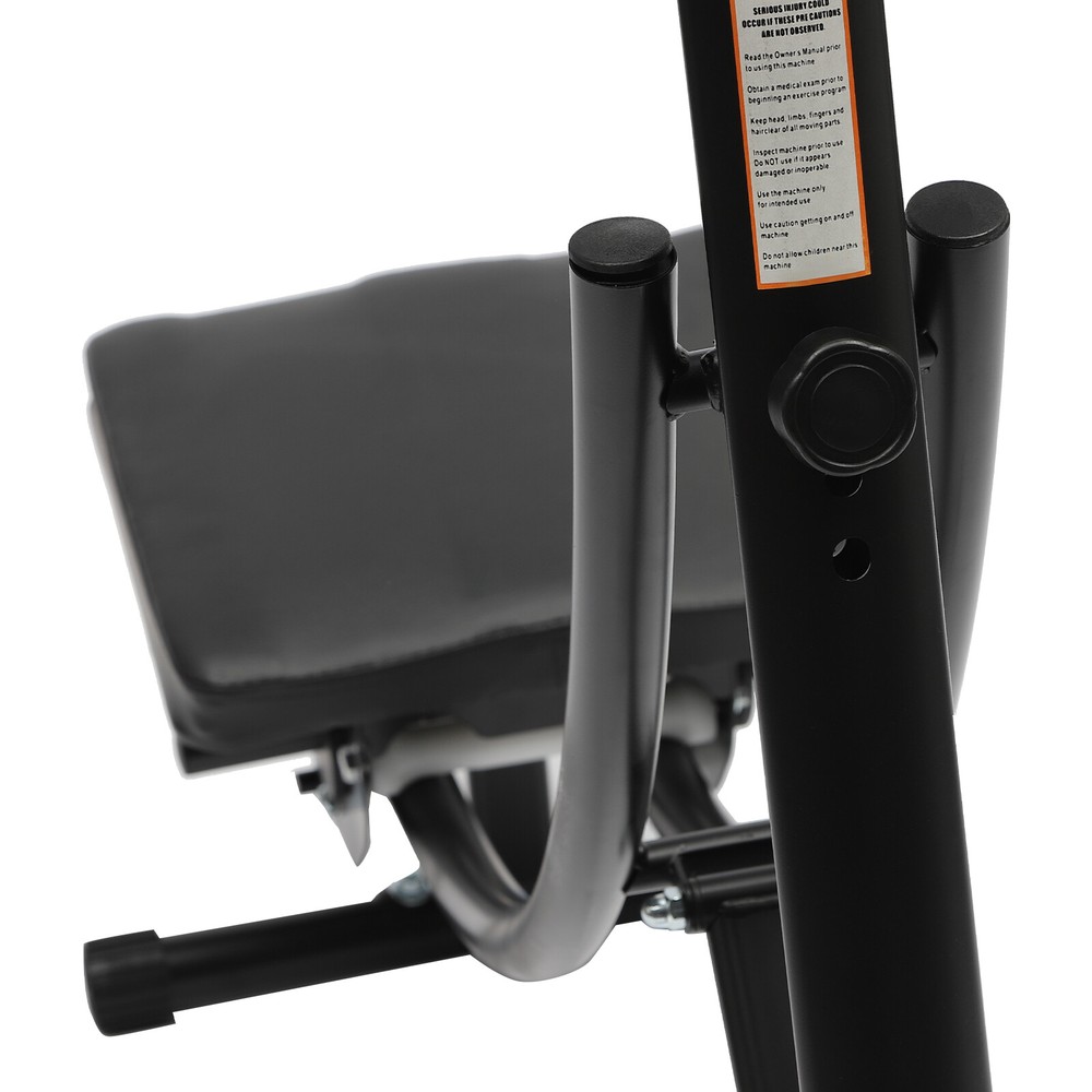 Ab Exercise Bench Abdominal Workout Machine Sit Up Bench Foldable W/ LED Display