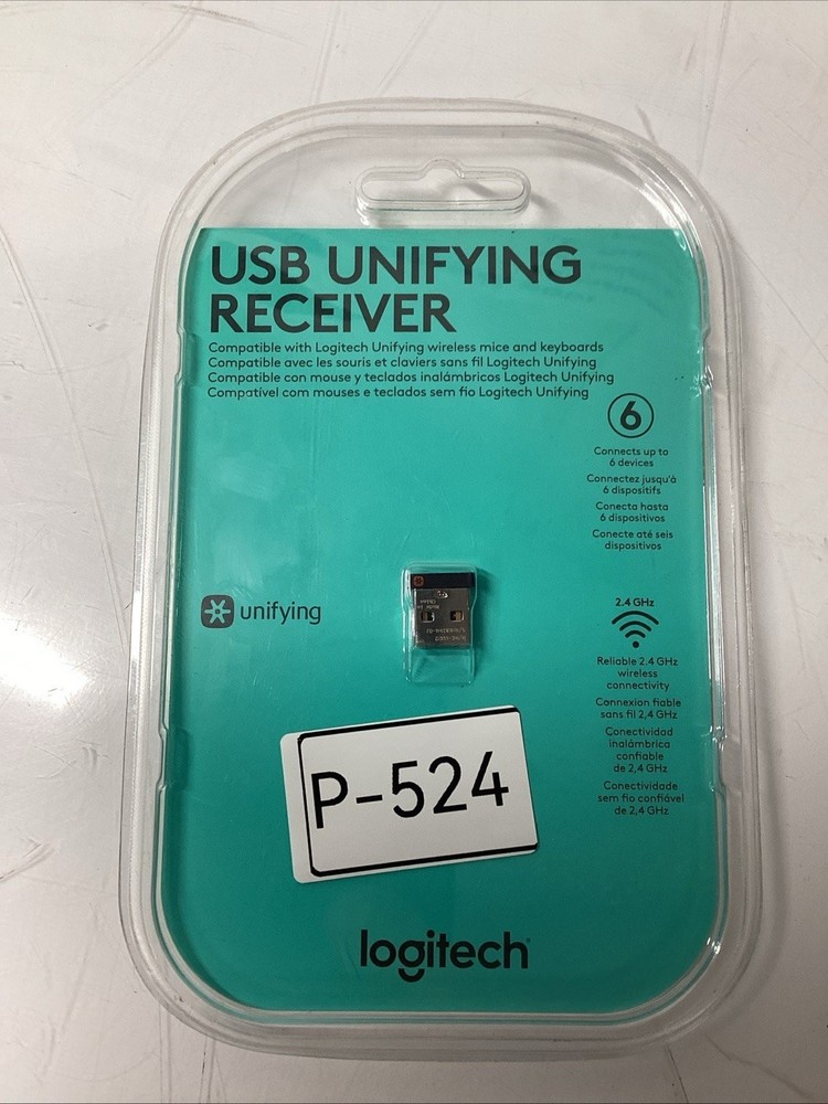 Logitech USB Unifying Receiver MFR #910-005235  **NEW** P-524