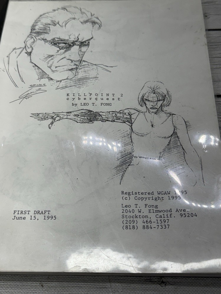 Vintage 1995 Killpoint 2 Cyberquest Script First Draft Leo T Fong