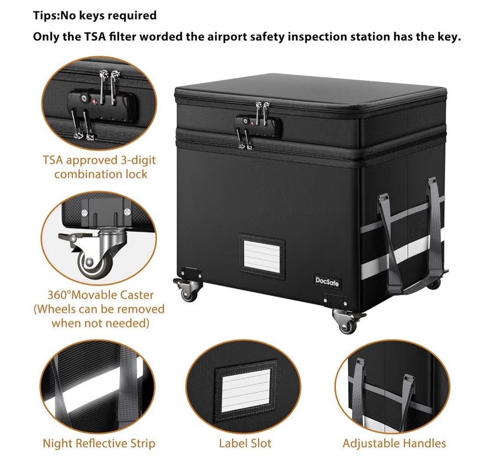 DocSafe Fire/ Water Resistant File Box