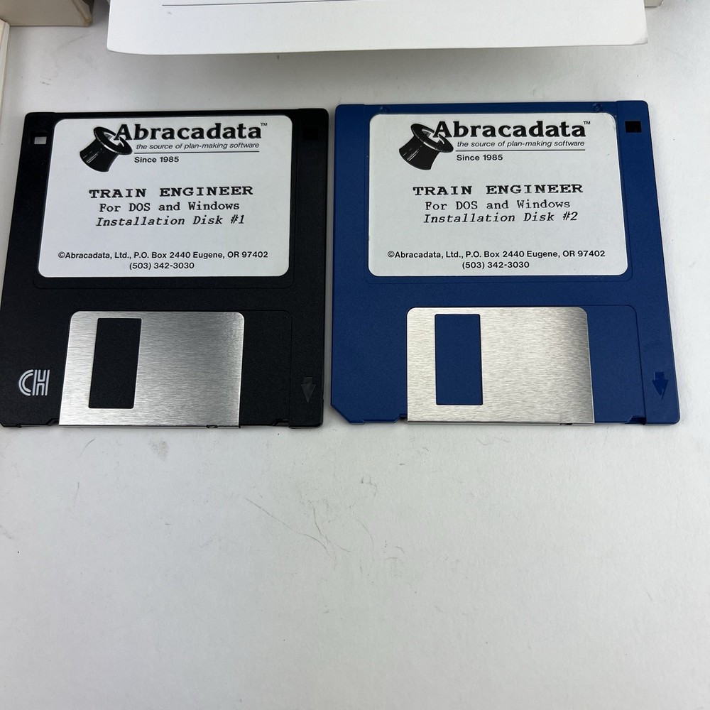 Vintage Computer Simulation Game Software - Train Engineer (1994) Windows/DOS