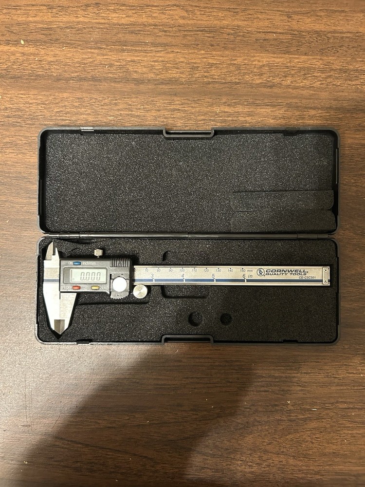 Cornwell Tools 6" Digital Electronic Inside Outside Caliper CE-C3C301 Read!!