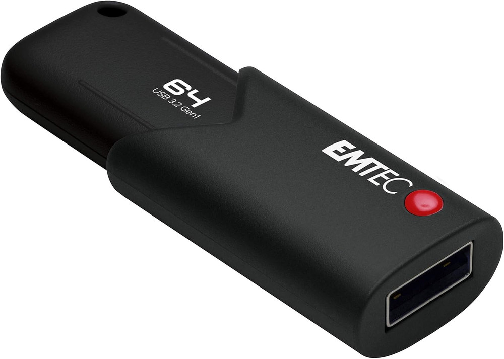 Click Secure B120 USB 3.2 Flash Drive 64 GB - Encryption Software AES 256 - Read