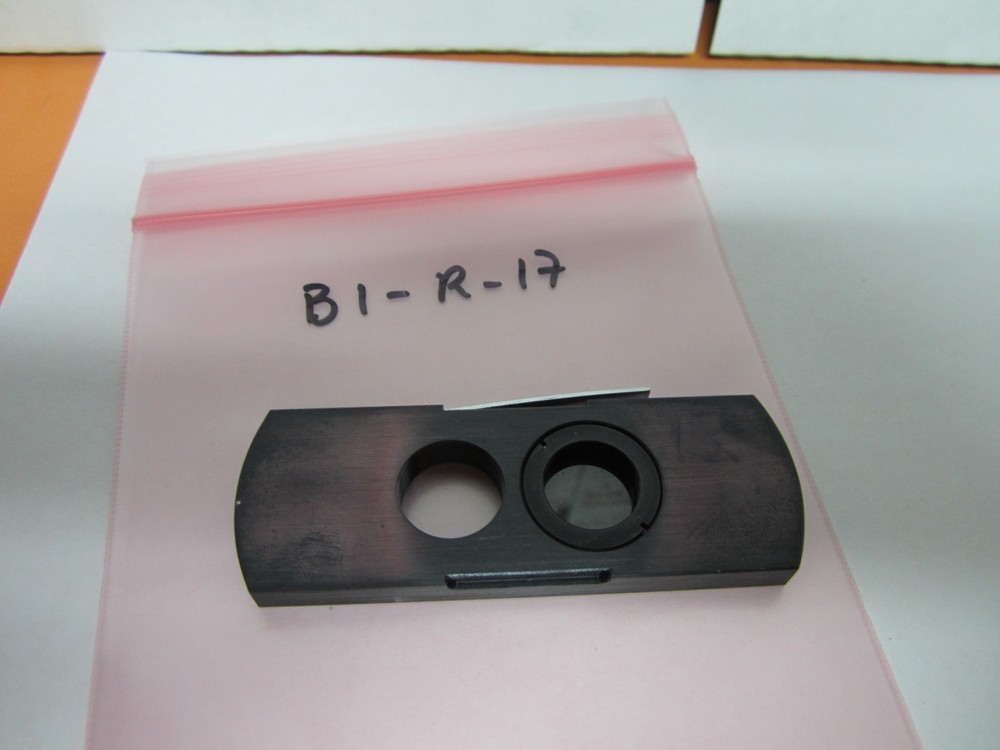 MICROSCOPE PART POLARIZER SLIDE ?? POL OPTICS BIN#B1-R-17