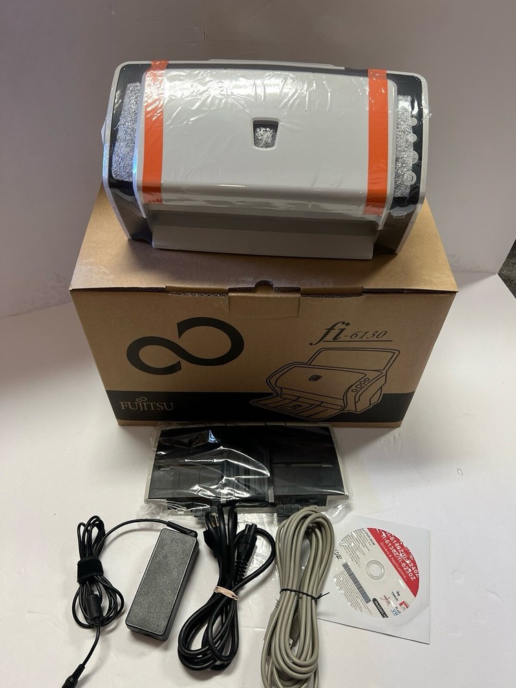 Fujitsu fi-6130 Scanner (AC Adapter+USB+Setup CD) (2000 SOLD)Full Package in Box