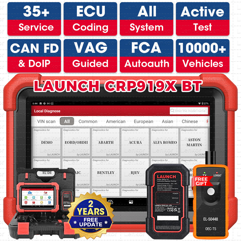 2025 LAUNCH X431 CRP919X BT PRO Bidirectional Car Diagnostic Scanner ECU Coding