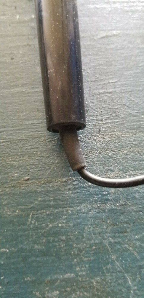 Two vintage wired microphones with metal/chrome/mesh tip