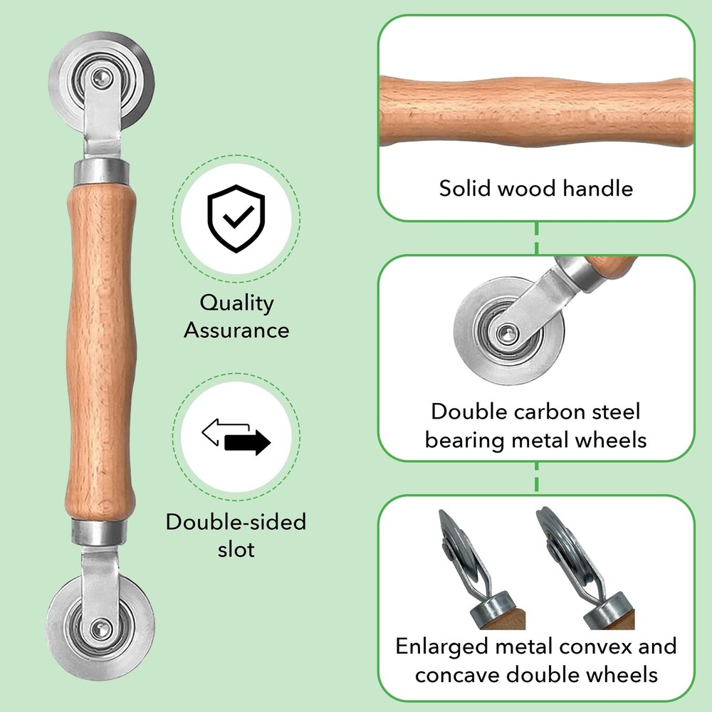 Screen Roller Tool - Rolling Tool for Installing Door & Window Screens & Repa...
