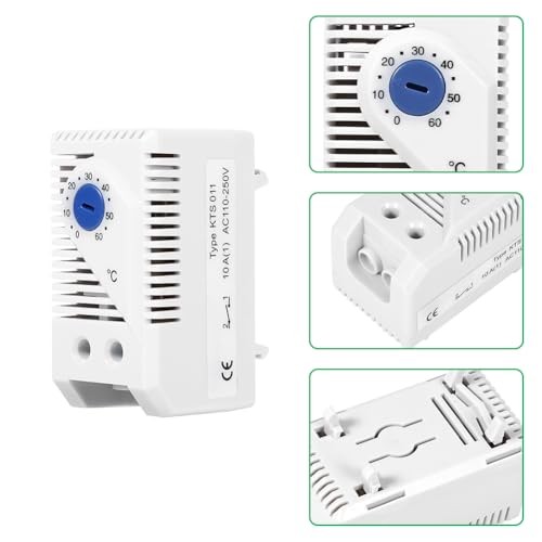 Mechanical Thermostat, 0-60℃ Adjustable Compact Electric Thermostat