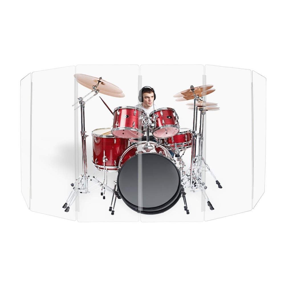 Drum Shield DS5 L 6 Section Drum Shield Acrylic Drum Panels Drums