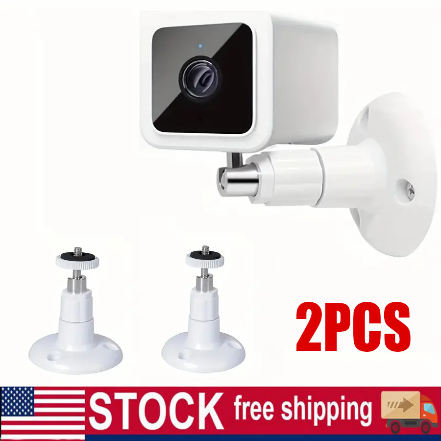 Wall Surveillance Camera Bracket, Indoor And Outdoor Rotatable Bracket 2pcs