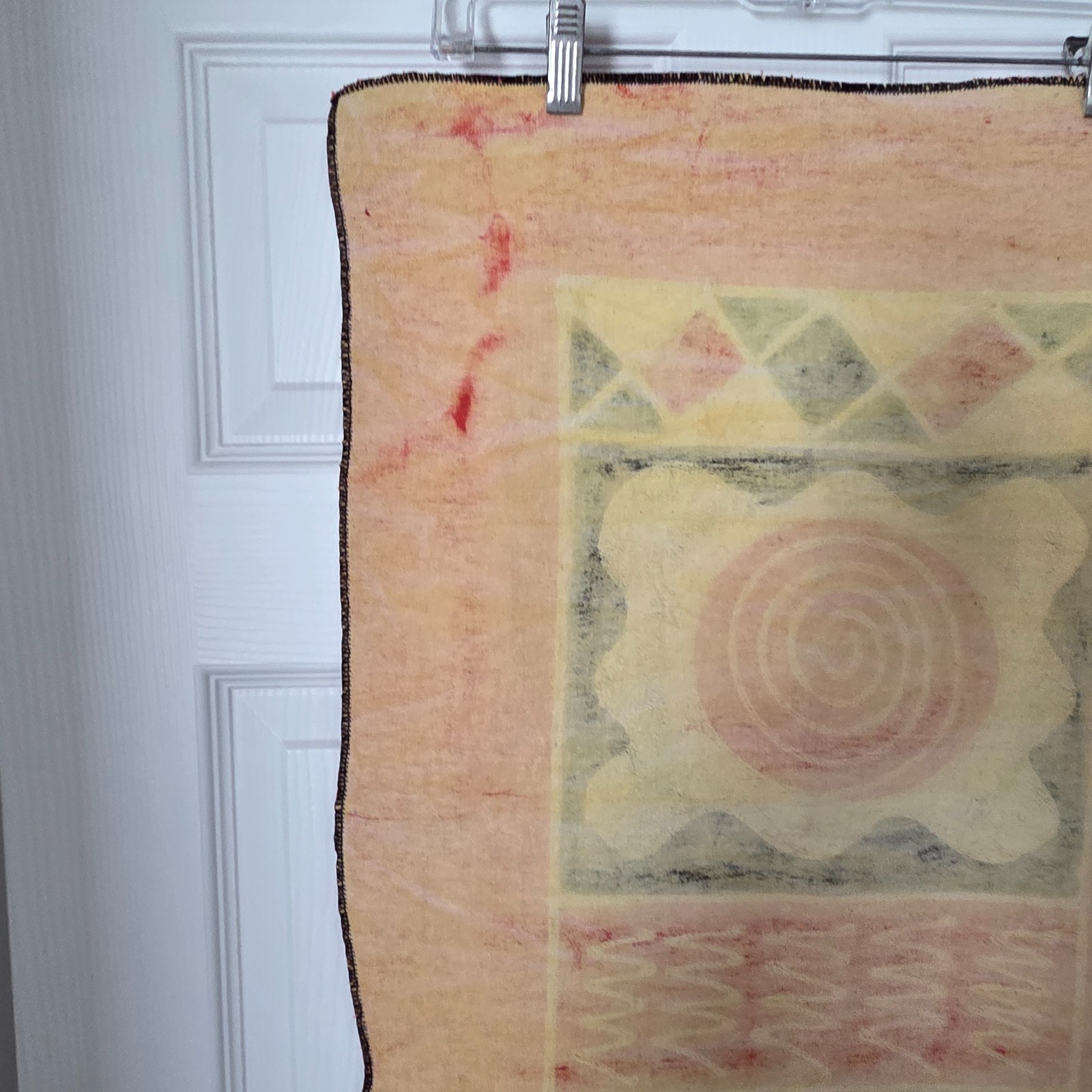 Large Handcrafted Kenyan Fabric Double Giraffe African Wall Art