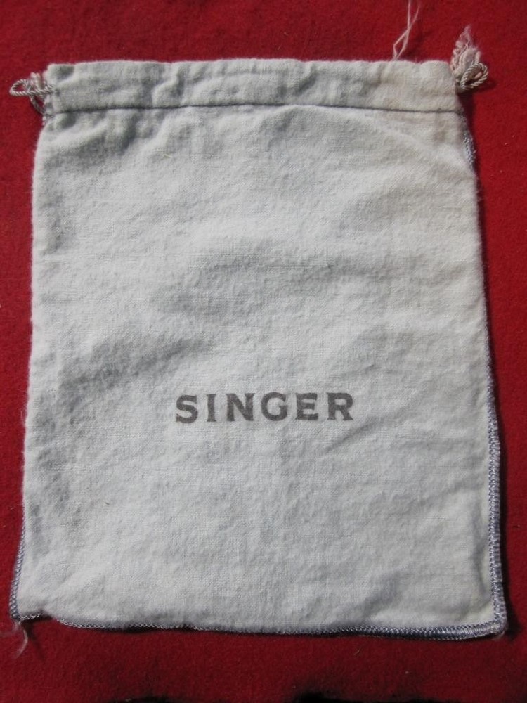 Singer Sewing Machine Foot Controller Flannel Drawstring Bag Cover 8 1/2" X 7 "