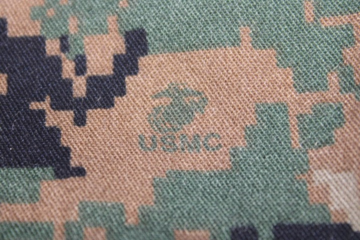 US Military REAL USMC 8 Point Garrison Cover Cap Hat Woodland MARPAT Size Medium