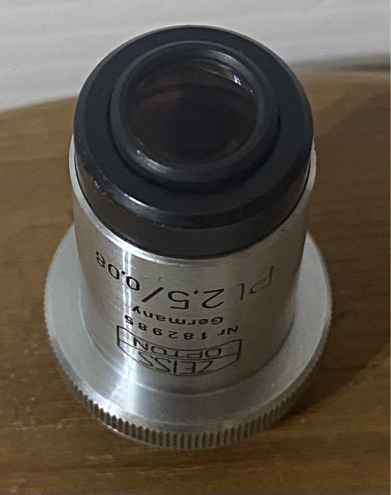 Zeiss Opton Pl 2.5/0.08 Microscope Objective