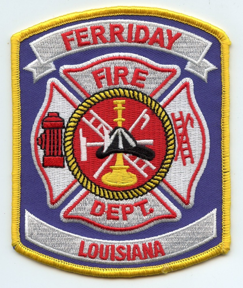 FERRIDAY LOUISIANA FIRE PATCH