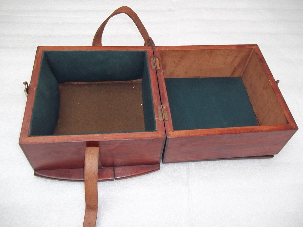 Antique Marine Chronometer Guard Case - Lid Needs Attention