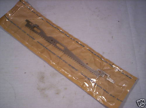 TELETYPE MODEL 28 32 33 153319 NEW PAPER PERF PUNCH CODEBAR 11-3/8 L 7/8 W 9/32