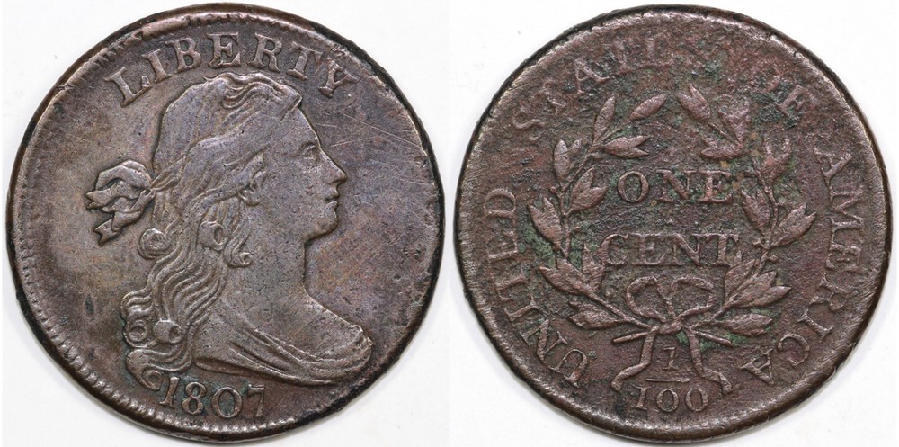 1807 1c Draped Bust Large Cent