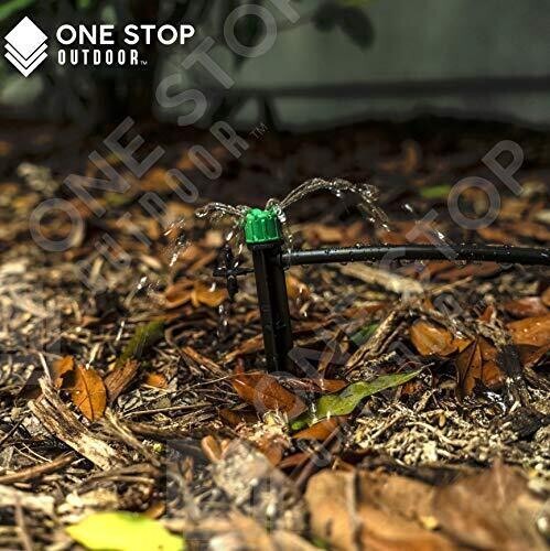 100pcs 360° Adjustable Water Flow Irrigation Drippers Stake Emitter Drip System