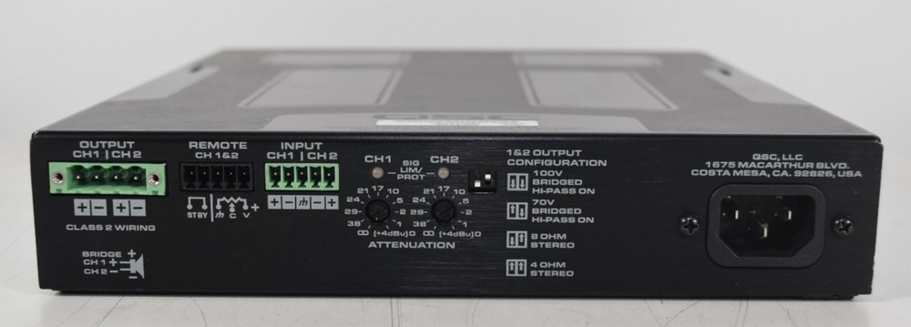 QSC SPA2-200 2 Channel Power Amplifier
