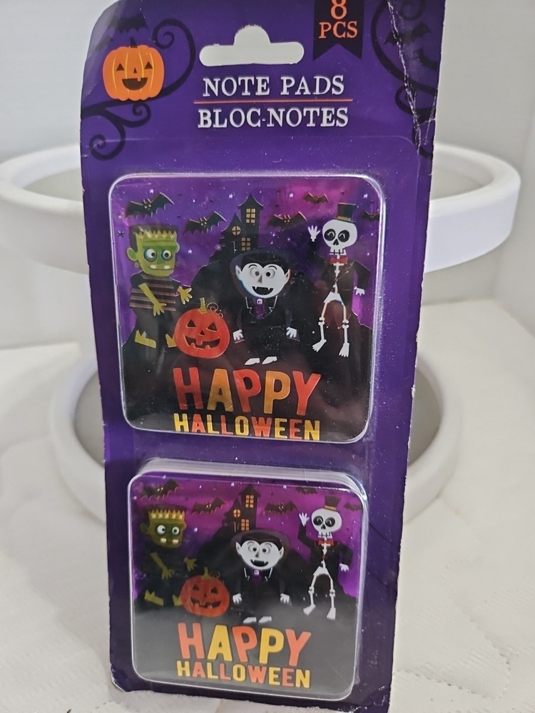 Halloween Ghost pumpkins Dracula Note Pads Bloc Notes 8 Pads