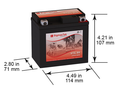 Scorpion YT5L-BS Powersports Battery (Replacement) (80CCA)